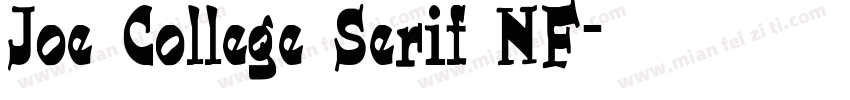 Joe College Serif NF字体转换